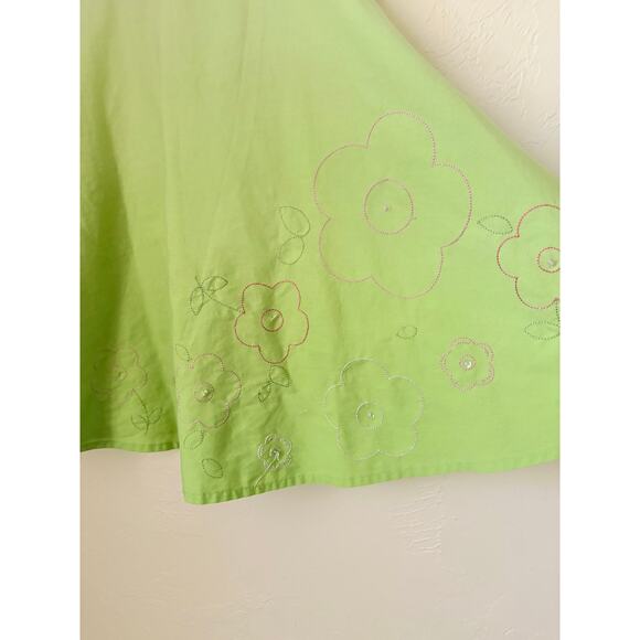 Blueberi Boulevard Girls Green Sundress Size 6 Cotton Blend Polka Dot Bows - Picture 3 of 5